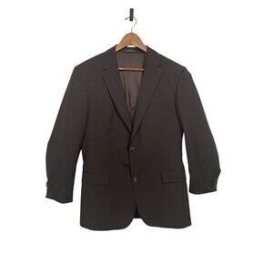 Hugo Boss Pasolini Brown Men’s Suit Jacket 42R Super 100 Wool Classic Blazer